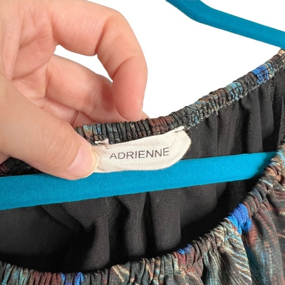 Adrienne Peacock Print Off The Shoulder Moderately Cropped Blouse - Picture 5 of 9